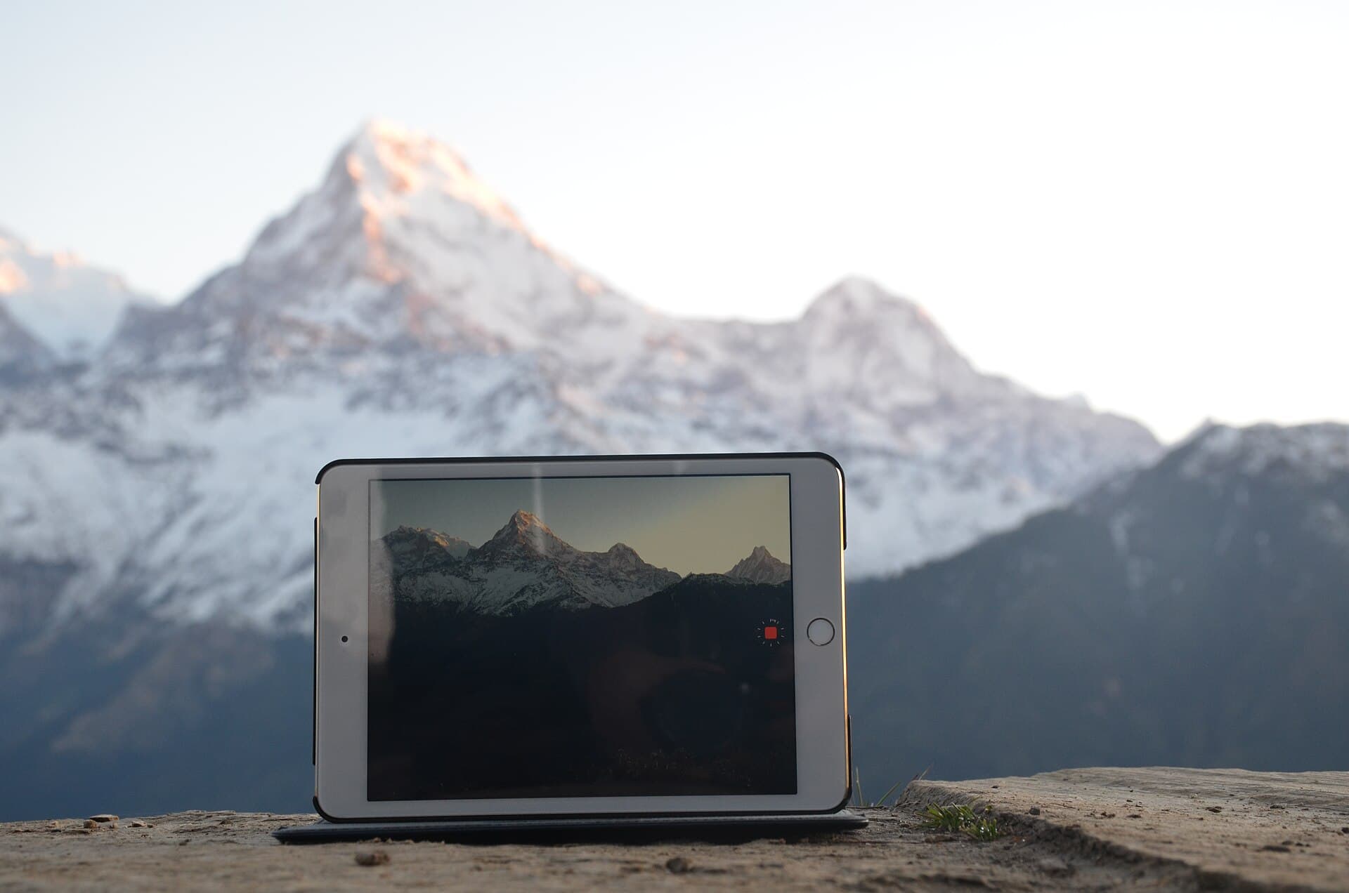 Sunrise over the Annapurna range seen from Poon Hill, a common side trip on the approach to Annapurna Base Camp
