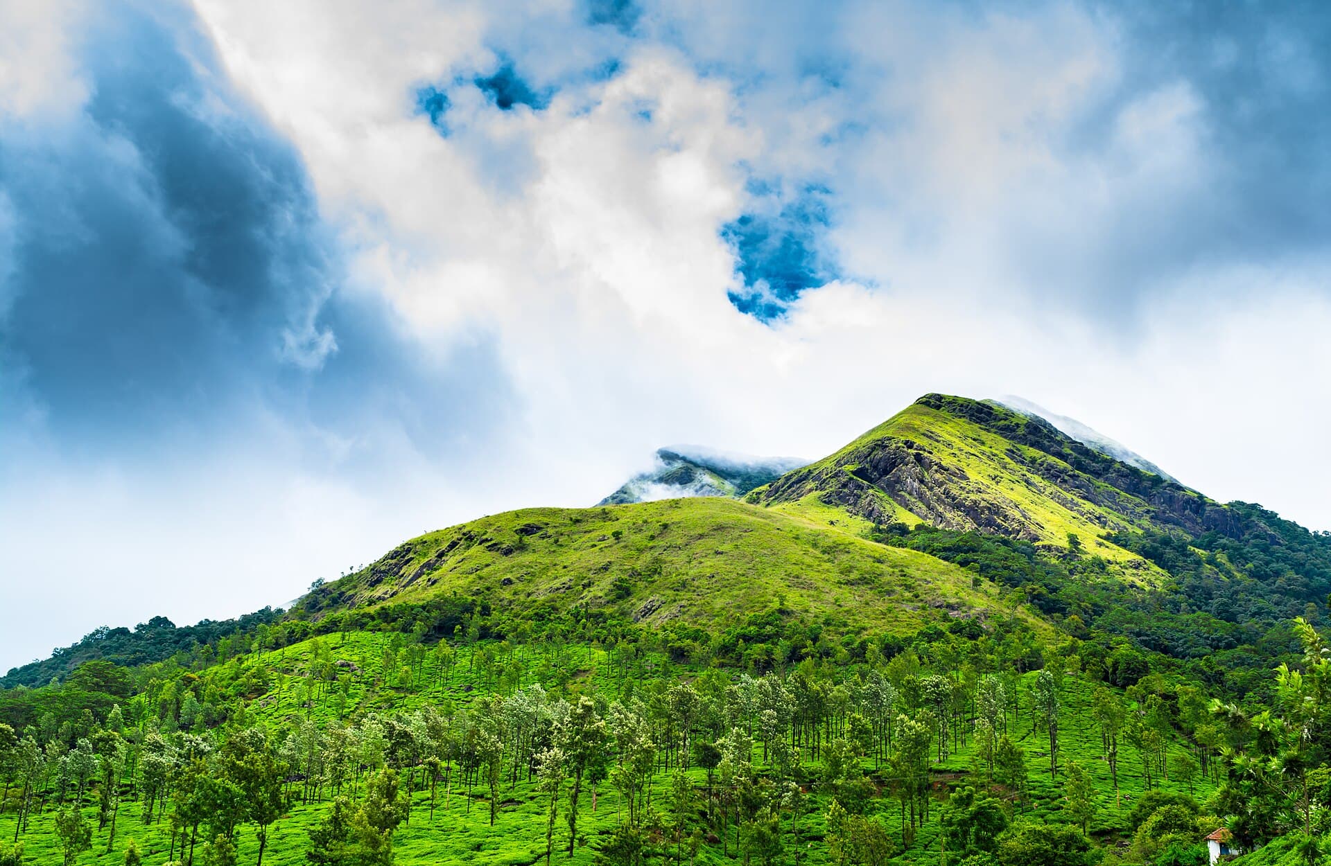 Trail starting point at the base of Chembra Peak