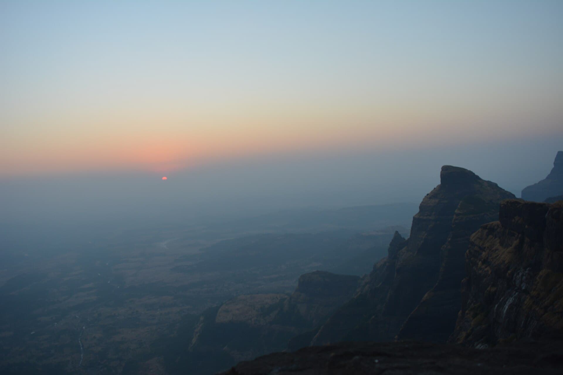 Kokan Kada, the cobra-hood-shaped cliff face at Harishchandragad