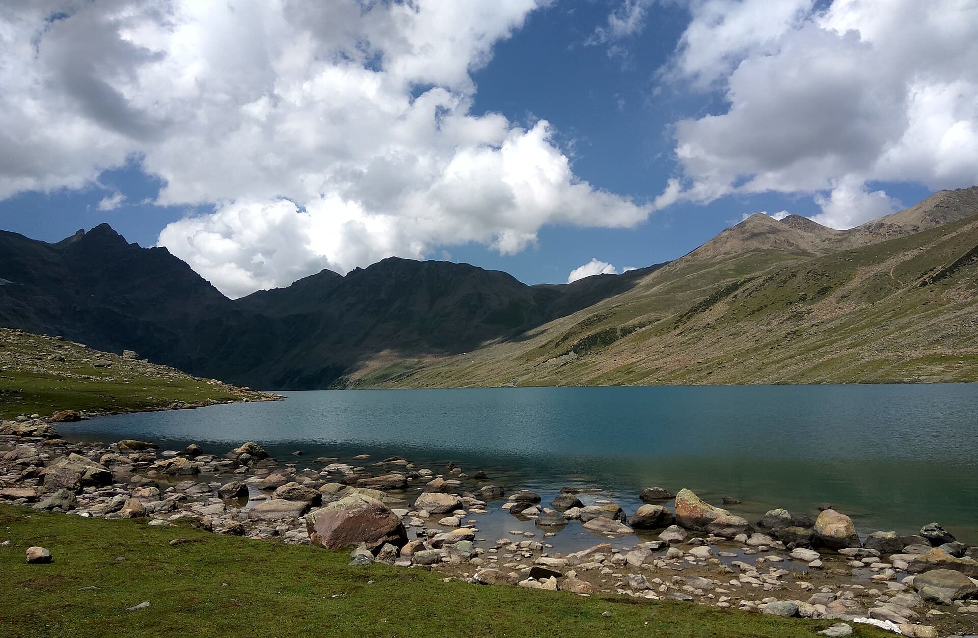 Gangbal Lake at the foothills of Mount Harmukh, near the Naranag end of the trek